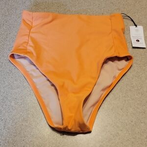 Shade & Shore Vibrant Orange Bikini Bottom Size SMALL (4-6)